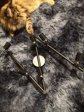 4/6-Heads Chandeliers-Light Gu10-Base Bedroom Living-Room Industrial Black/silver LED