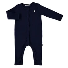 Ebebek Antebies Baby Органический темно синий ребристый комбинезон без