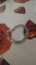 Pulsera de eslabones de cadena de acero inoxidable para hombre, brazalete de cadena de mano a la moda, brazalete Simple de joyería para regalo de novio