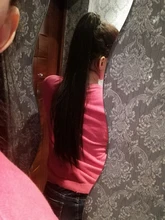 HAIRRO-coleta larga y Lisa para cola de caballo, horquillas, extensión de cabello sintético