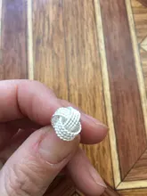 DOTEFFIL-pendientes de tuerca de cuerda suave para mujer, Plata de Ley 925 auténtica elegante, joyería de compromiso de boda, 100%