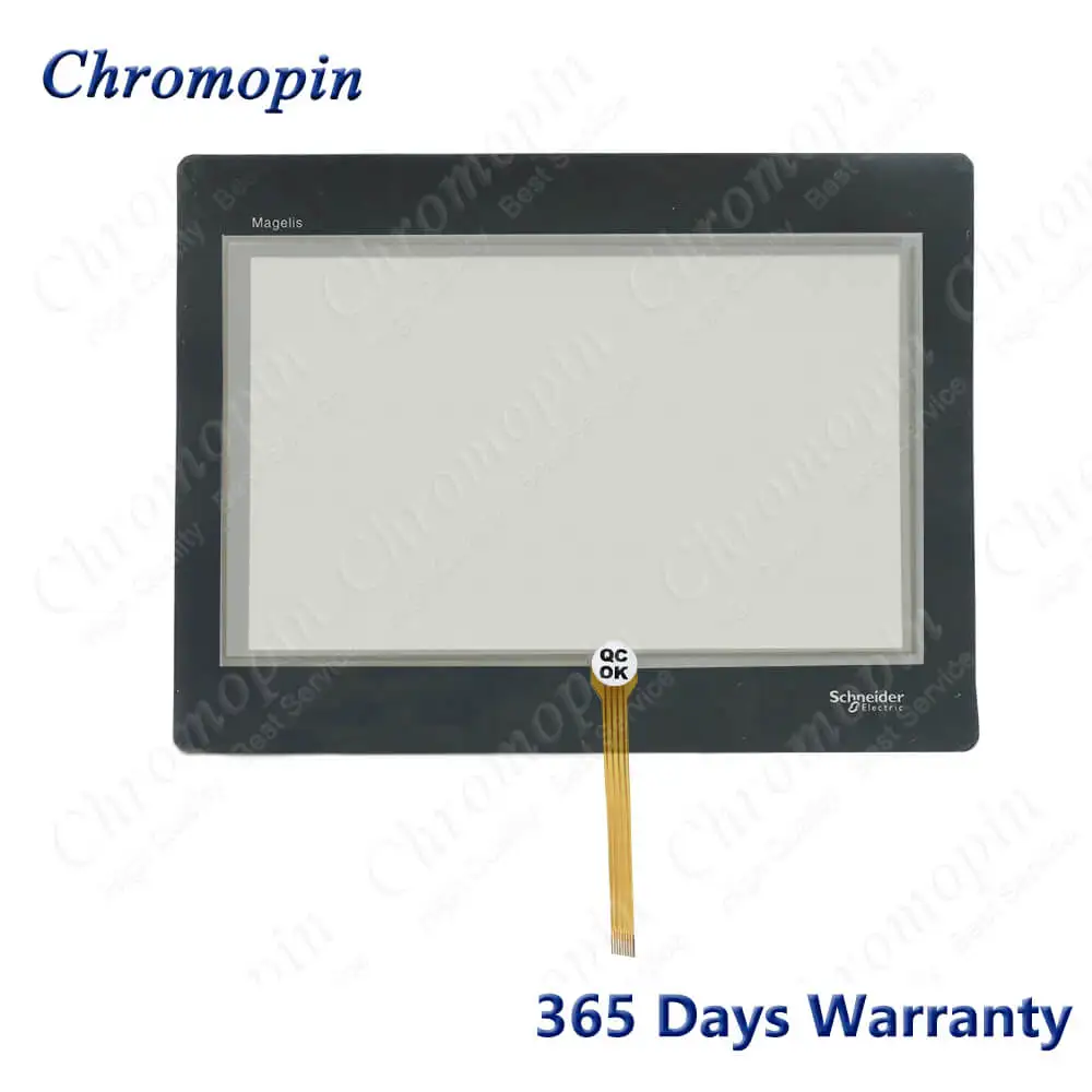 Painel de Tela de Toque Digitalizador de Vidro para Schneider Hmigxu5500 Hmigxu5512 Tela Sensível ao Toque e Revestimento de Rótulo Frontal Hmigxu5500 Hmigxu5512