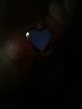 Collar que brilla en la oscuridad para mujer, foto, medallón, corazón fluorescente vintage, colgante, joyería, colgante, regalos