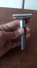 Maquinilla de afeitar de seguridad clásica para hombre, doble filo, ajustable, con hojas recubiertas de titanio, 5 uds.