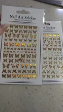 Foils Decorations Adhesive-Sliders Wraps Nail-Transfer-Decals Holographic Butterfly Colorful