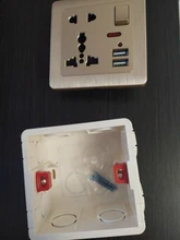 Switch-Box Wall-Socket Internal-Mount-Box Cassette-86mm Delviz for Standard EU Plastic-Materials