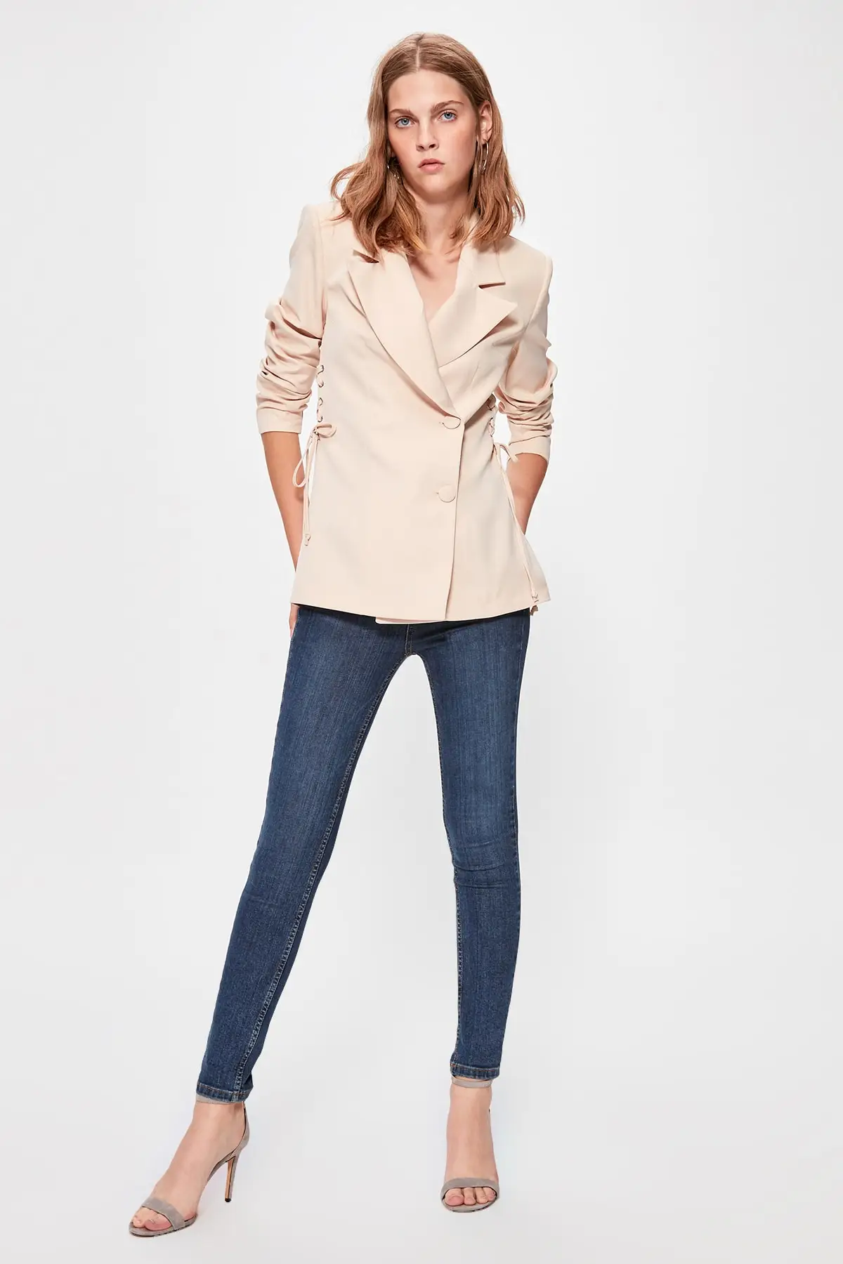 

Trendyol Stone So Lacing Detailed Jacket TWOAW20CE0225