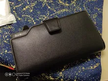 Carteras de hombre Baellerry estilo largo de alta calidad de titular de la tarjeta de hombre bolso cremallera de gran capacidad marca PU Cartera de cuero para hombres