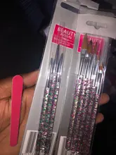 Juego de delineadores para decoración de uñas, set de pinceles de decorado de uñas en acrílico, brochas ligeras de gel UV de manicura con pluma resistente, 8 uds