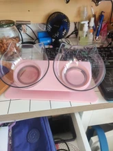 Cuenco de alimentación antideslizante para mascotas, plato con soporte para agua y productos de comida de los animales, ideal para uso de perros y gatos del hogar