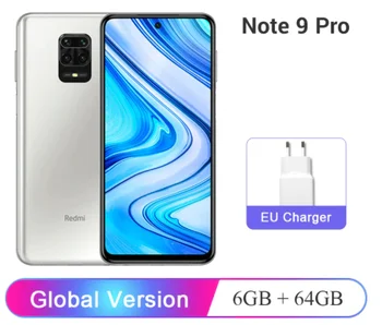 Перейти на Алиэкспресс и купить Глобальная версия Xiaomi Redmi Note 9 Pro 6GB оперативной памяти, 64 Гб встроенной памяти/128GB ROM мобильный телефон Snapdragon 720G 64-мегапиксельная четырехъядер...