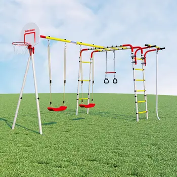 

Children's sports complex for cottages Romana acrobat-2 (with plastic swings)