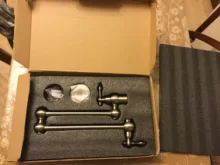 Pot-Filler-Faucet Lever-Handles Bagnolux Wall-Mounted Spout Double-Jointed with 22-Swinging