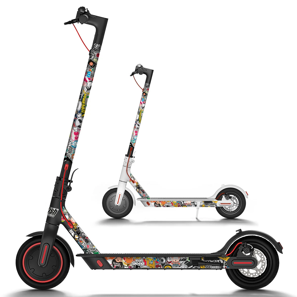 Stylishsooters | Vinyl for Xiaomi m365 Sticker Bomb stickers to decorate  and protect your electric scooter, valid for all Pro, Pro2, Pro3, S1,  Essential Models|Reflective Strips| - AliExpress