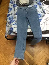 Gray Jeans Pencil-Pants Stretch Skinny Black High-Waist Korean Plus-Size Fashion Woman