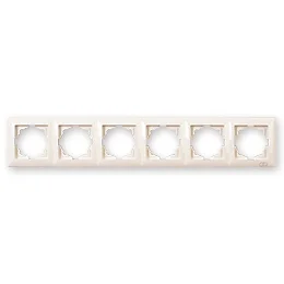 

PnpnElectrıc Gns Visage Ambiance Six Frame 6 Gang Frame Cream