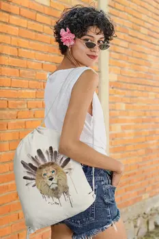 

Angemiel Bag Hairs The Noble Lion Cloth Backpack