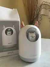 Humidificador ultrasónico con USB para el hogar, difusor de aceites aromáticos, lámpara LED de Color romántico, 300ml