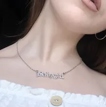 Lost Lady-collar de circonita para mujeres, collares colgantes para mujeres, cadena de fuente inglesa antigua, regalo de novia, joyería al por mayor