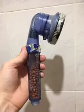 ZhangJi, cuidado de la piel, alta presión, agua purificada, cabezal de ducha de 3 modos reemplazable, elemento de filtro de algodón PP, boquilla de lluvia rociadora