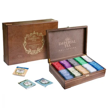 

Imperial Tea Collection tea, assorted in wooden box, 10 kinds, 250 sachets