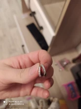 ANENJERY 925 de plata esterlina Simple circón de una sola fila pendientes para las mujeres brincos oorbellen pendientes de botón pendientes S-E14