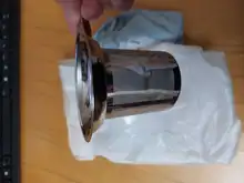 Infusor de té reutilizable de acero inoxidable 304, colador de té, tetera, Té suelto, hojas, especias, filtro de té, accesorios de cocina, Clip de mango