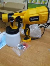 DEKO-PISTOLA DE PULVERIZACIÓN, pulverizador de pintura eléctrico de alta Casa de poder, 220V, 3 boquillas, fácil de rociar y limpiar, perfecto para principiantes