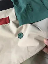 Patchwork Coat Windbreaker Light-Weight Women Long-Section New Casual Lady's