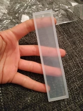 Marcapáginas de silicona rectangular, molde de marcapáginas DIY, fabricación de moldes de resina epoxi, joyería artesanal, molde transparente de silicona, 5 uds.