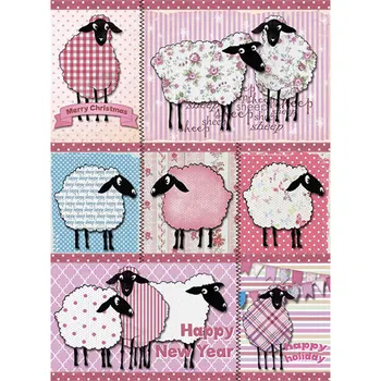 

Rice paper for decoupage craft Premier, A3, 25 g/m, happy sheep cp07244