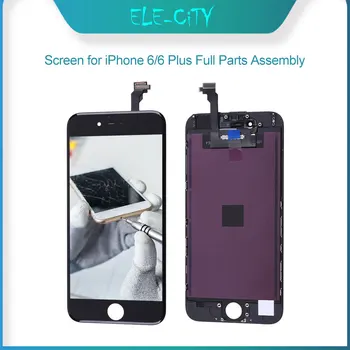 

IPS Screen For iPhone 6 6Plus Brightness LCD Touch Screen Display Digitizer Full Parts Assembly With Front Camera Replacement