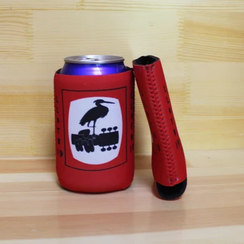 

100pcs Flat Pak Stubby Holder Folding Neoprene Can Bottle Coolers For Kitchen and Dining Bar Tools Home and Garden