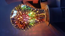 Lamp Light-Bulb Fireworks 3d-Decoration Edison Christmas-Tree Star Novelty Vintage E27 6w