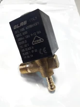 OLAB-Válvula Solenoide de 2/2 vías, Serie de latón 6000 AC230V 50Hz, válvula eléctrica de aire/agua normalmente cerrada