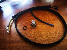 Interruptor de botón de Metal LED para reinicio de PC, reinicio de PC de 12/16/19/22mm, con Cable de placa base de 60cm, impermeable, para ordenador de 3-6v