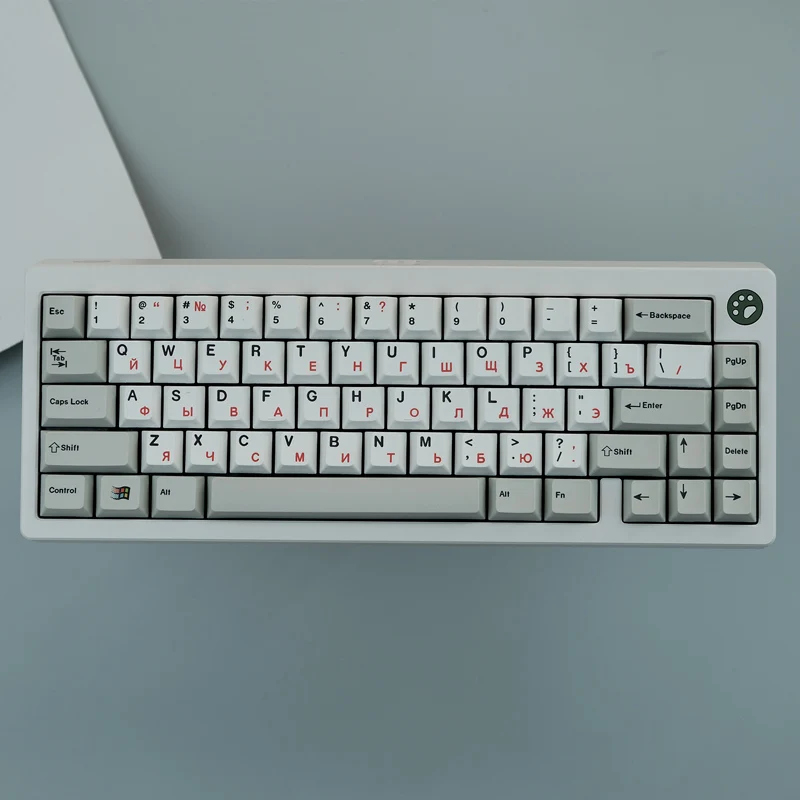 Teclado Mecânico Clássico Gmk Keycap Perfil Cereja Pbt Pbt Dye Sub mx Switch com 1.75u 128 Chaves
