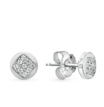 

Silver earrings with cubic zirconia sunlight sample 925