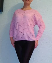 Suéteres de moda para mujer, suéter Sexy de algodón suave, suelto, cuello en v, de punto, tendencia fina, coreano, Tops sencillos y Chic