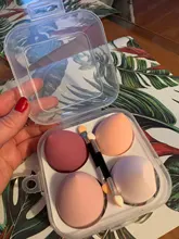 esponja maquillaje, XISHOW-esponja para maquillaje, licuadora de belleza, base de maquillaje en polvo, colorete, accesorios de maquillaje, herramienta, huevo de belleza, 1/4 Uds.