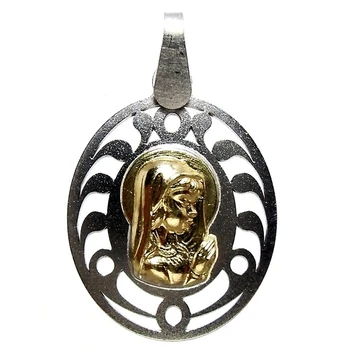 

Medal gold and silver Virgin Nina [4909GR] -Customizable-RECORDING INCLUDED IN THE PRICE