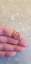 20 unids / lote encantos de pata de Color plata antigua colgante de pata de perro encantos lindos encantos de pata de gato para hacer joyas artesanía DIY