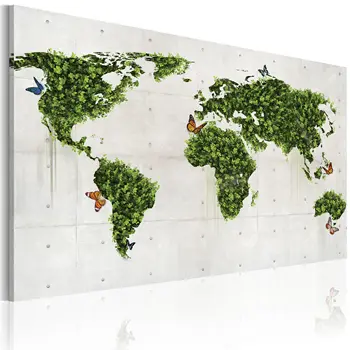 

Table-the world green butterflies-60x40