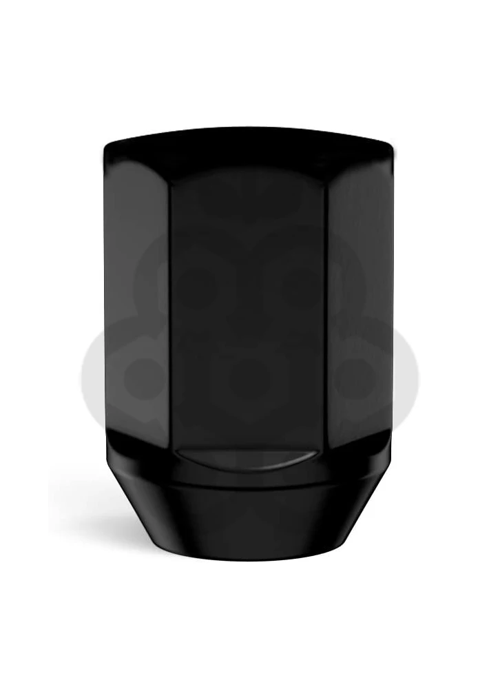 Гайка чёрная колёсная М12x1.5 длина=35мм ключ=19мм конус 60º закрытая | Автомобили и