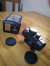 Mira telescópica para Rifle de caza táctica, visor óptico de 11mm y 20mm, punto rojo 1X40RD