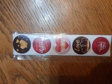 Etiquetas para decoración del Día de San Valentín, etiquetas con corazón de agradecimiento, recuerdo hecho a mano, Feliz Día de San Valentín, 50-500 Uds.