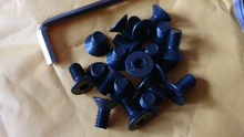 20/55 Uds hexágono plano tornillo de cabeza avellanada de acero al carbono M2 M2.5 M3 M4 M5 M6 M8 hexagonal pernos de máquina tornillo DIN7991