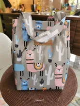 Brivilas-bolsa térmica para el desayuno para mujer, bolsa de almuerzo a la moda, ctue cat, multicolor, para picnic y viajes