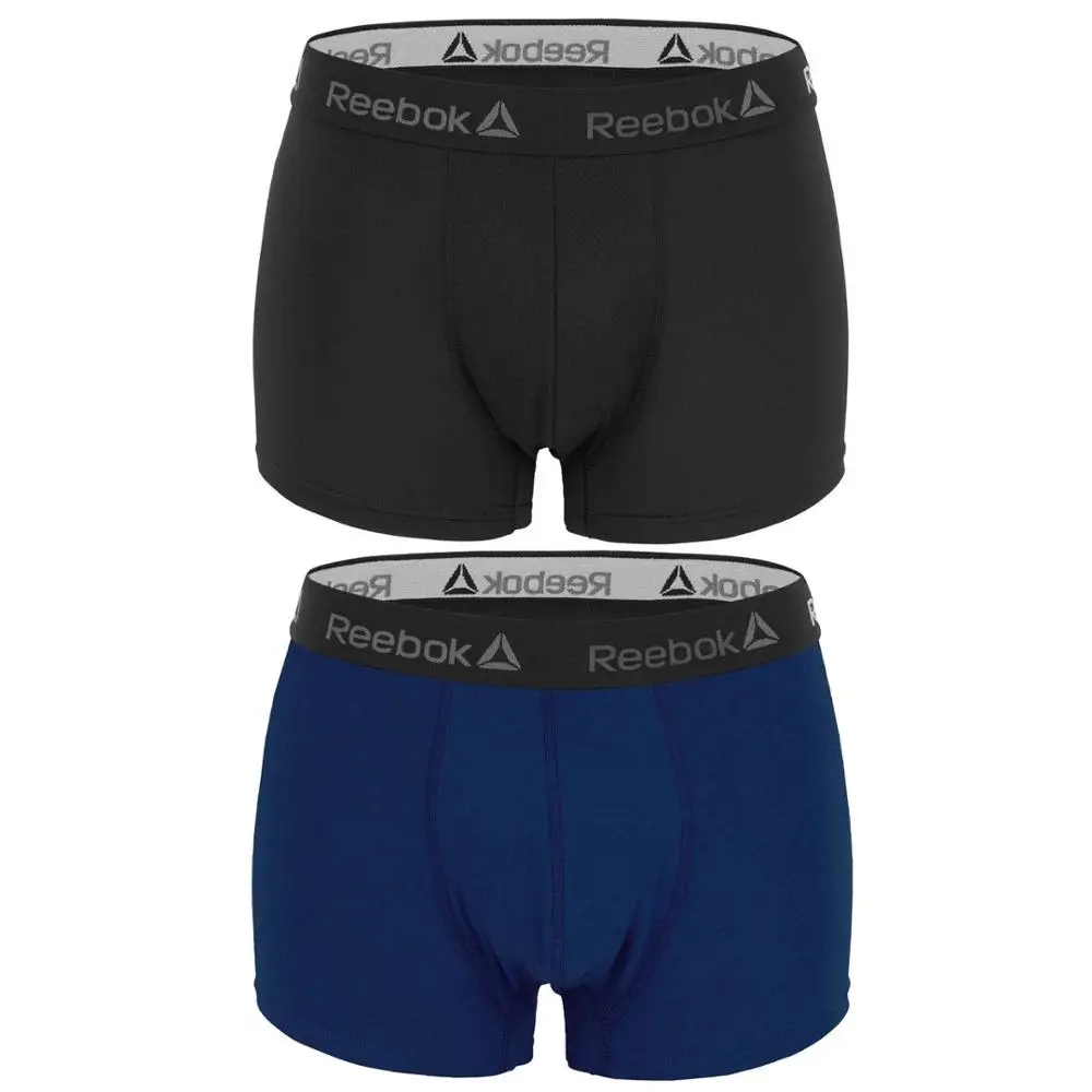 REEBOK трусы-боксеры с изображением Тип боксер пакет 2 единицы несколько комбинаций для того, чтобы выбрать для мужчин - Цвет: Azul