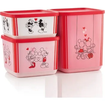 

Tupperware Minnie Mickey 3'lü Storage Set